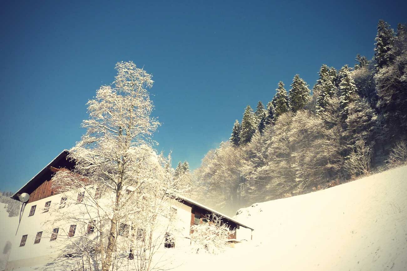 Ferienhaus Kleinstockach im Winter